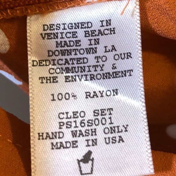 Flynn Skye Polka Dot Cleo Crop Top Rust/White Size XS EUC - Picture 4 of 11